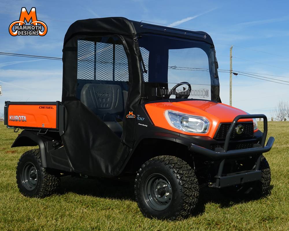 Kubota Rtv X 900 Full Cab Enclosure With Aerovent Lexan Windshield 4×